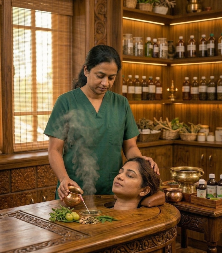 Ayurvedic Steam Therapy for Pain Relief & Relaxation