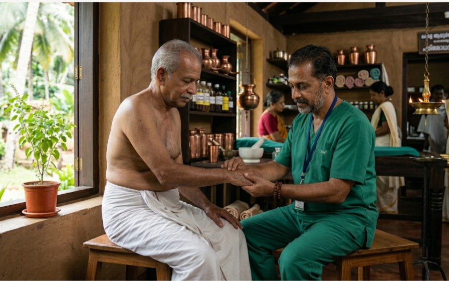 Ayurvedic treatment for Parkinson's disease Kampavata therapy at Nivera Ayur Care Kochi (1)