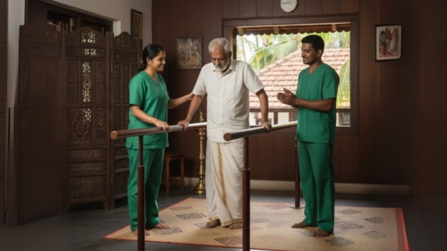 Ayurvedic treatments are integrated with evidence-based physiotherapy