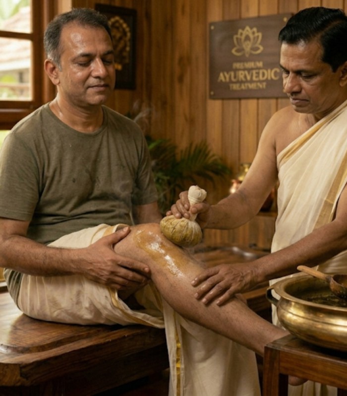 Benefits of Podikizhi Ayurvedic therapy for arthritis joint pain muscle stiffness and inflammation relief