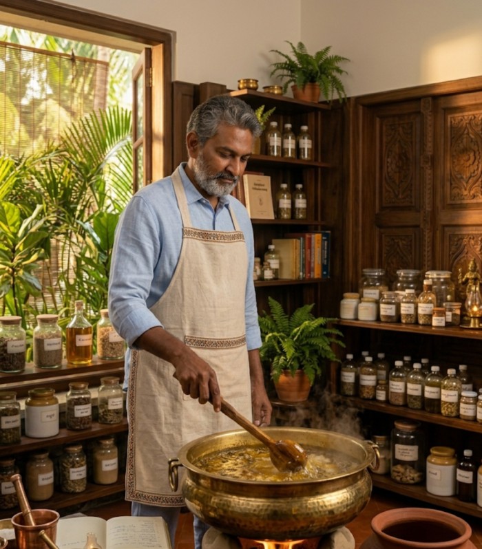 Classically prepared medicated ghee and Ayurvedic formulations at Nivera Ayur Care — authentic Panchakarma medicines Kochi