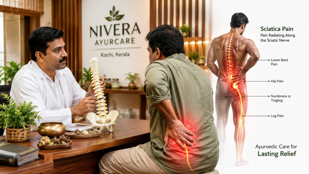 Ayurvedic treatment for sciatica pain in Kochi with expert consultation and natural pain relief therapies