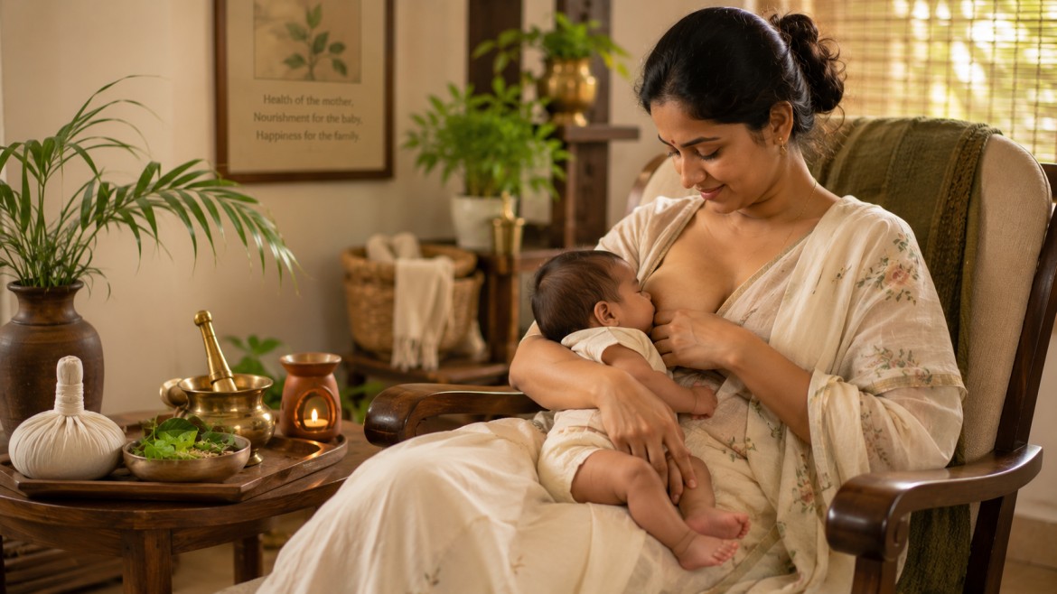 Ayurvedic support for breastfeeding after C-section