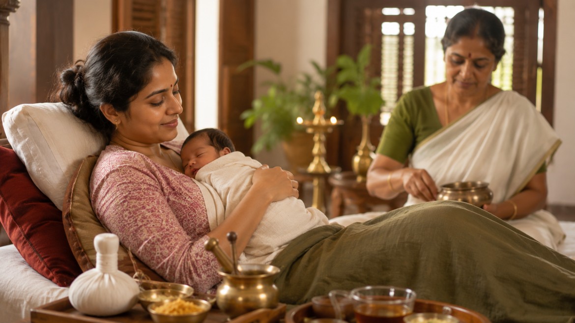 Sutika Kala postpartum recovery period in Ayurveda